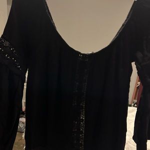 Ambiance Size M- Womens Black Top
